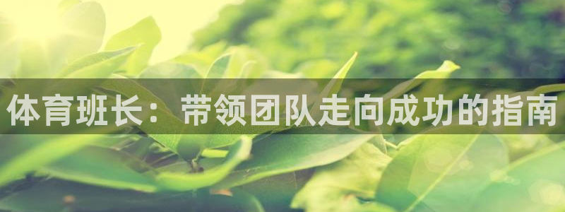 极悦平台注册用户名格式不正确：体育班长：带领团队走向