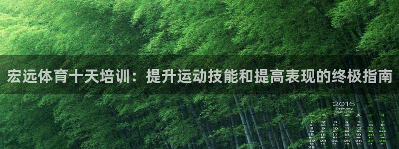 极悦平台注册用户名格式是什么：宏远体育十天培训：提升
