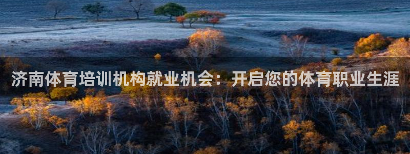 极悦平台官方网站：济南体育培训机构就业机会：开启您的