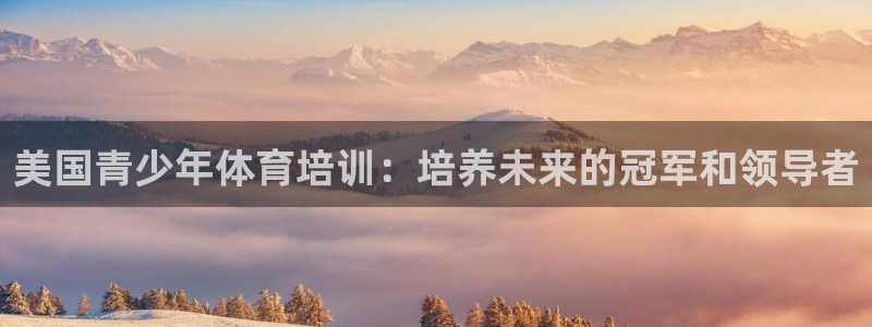 极悦平台登录方式：美国青少年体育培训：培养未来的冠军