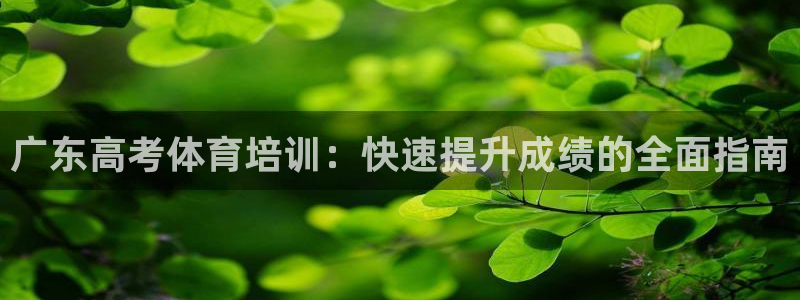极悦娱乐现在叫什么：广东高考体育培训：快速提升成绩的