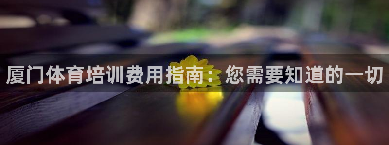 极悦平台登录方式是什么：厦门体育培训费用指南：您需要